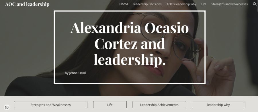 Alexandria Ocasio-Cortez Presentation Homepage